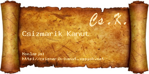 Csizmarik Kanut névjegykártya